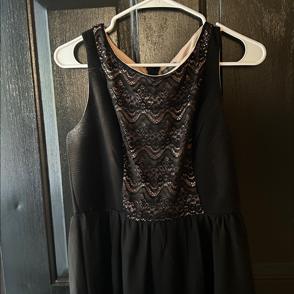 Lily Rose Black Lace Dress